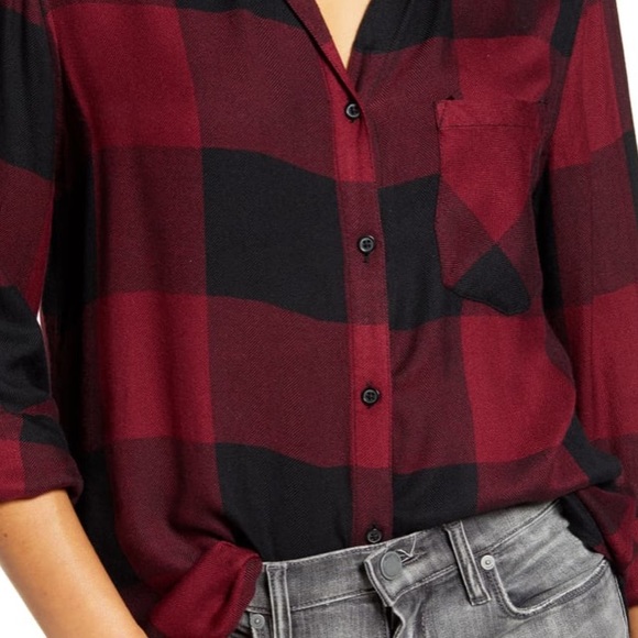 NEW Thread & Supply Button-Down Plaid Flannel - Picture 2 of 9